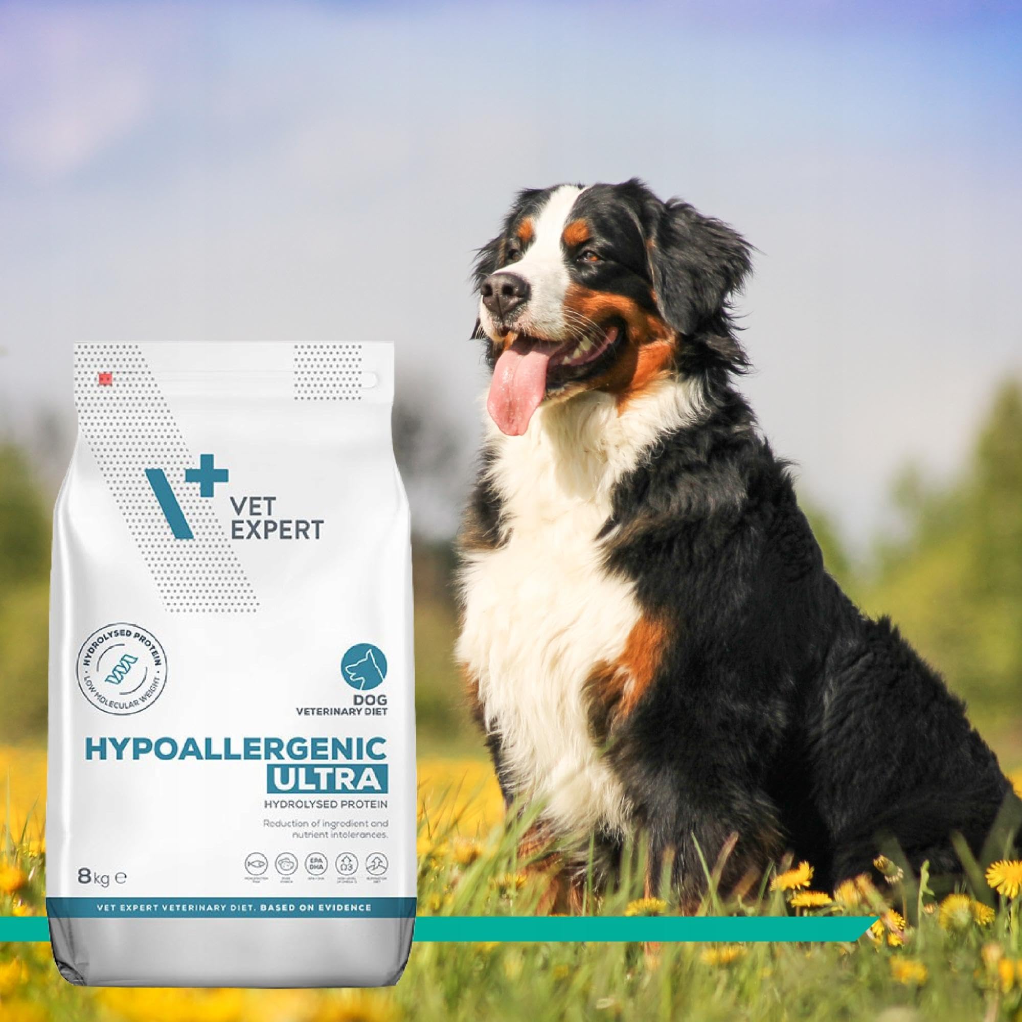 VET EXPERT HYPOALLERGENIC ULTRA - sucha karma weterynaryjna dla psów z alergią i nietolerancją pokarmową (Opakowanie 8 kg)