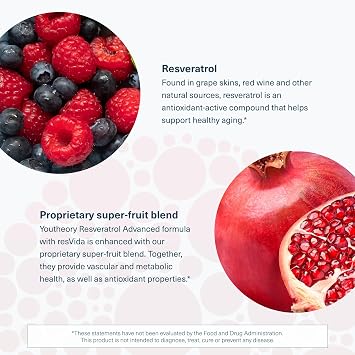 Youtheory Resveratrol Advanced Antioxidant Formula, 160 Tablets