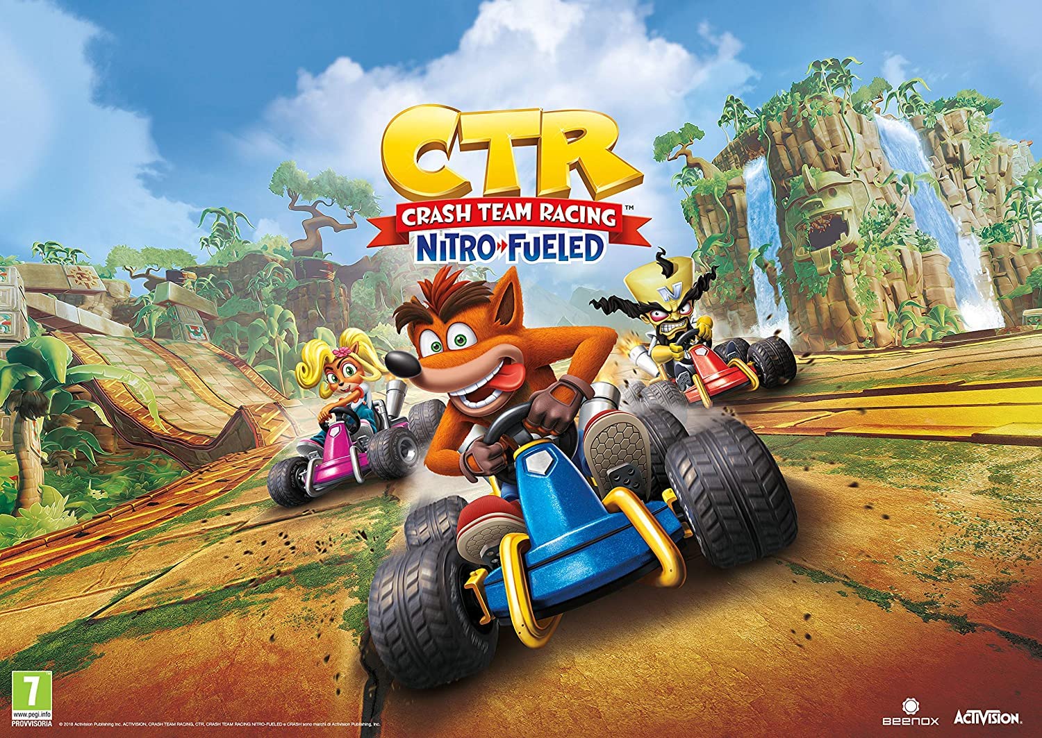 Volante y pedales Nintendo Switch pack para Crash-Bandicoot Nitro Fueled (Oficial Licencia Nintendo Switch)