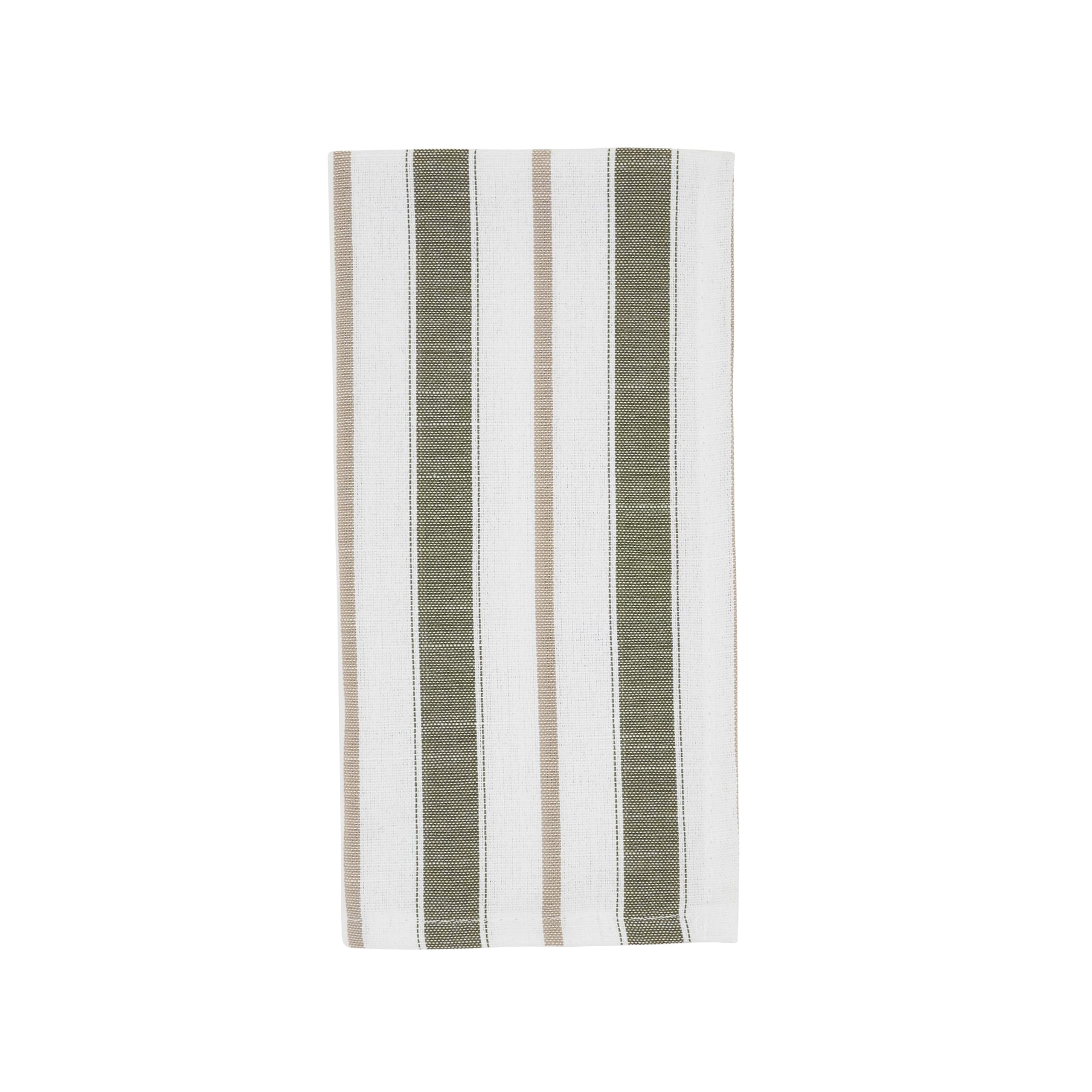 Servilletas de tela a rayas de 20 x 20 pulgadas SARO Lifestyle, juego de 4 unidades