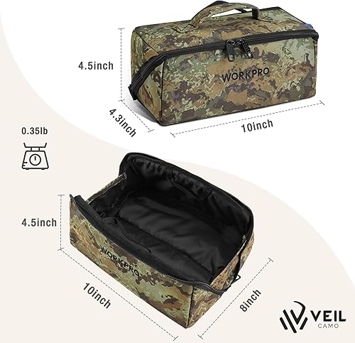 Miniatura 2 de WORKPRO Bolsa de herramientas con cremallera, bolsa de almacenamiento de herramientas de 10 pulgadas, bolsa de almacenamiento de herramientas