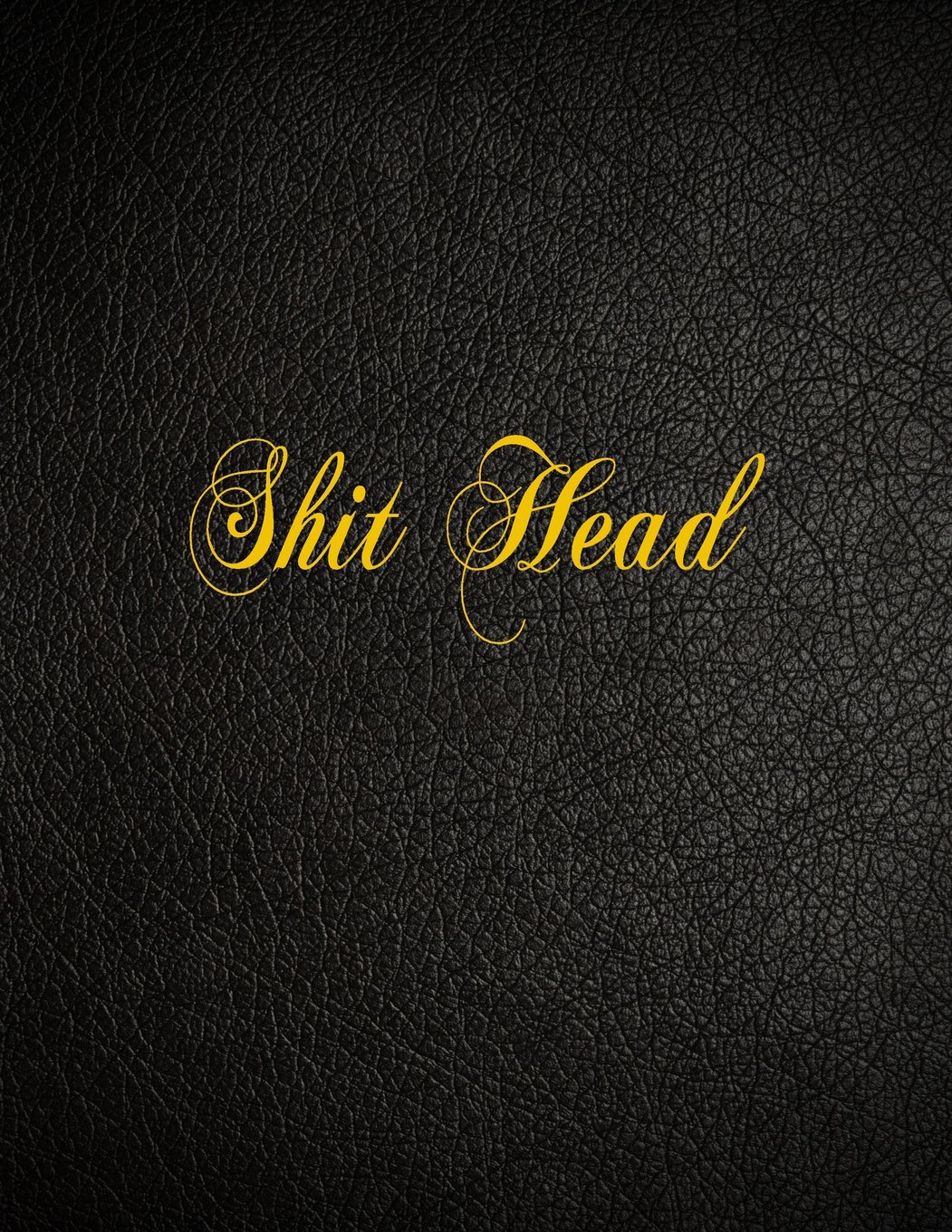 Shit Head: 108 Page Blank Lined Notebook