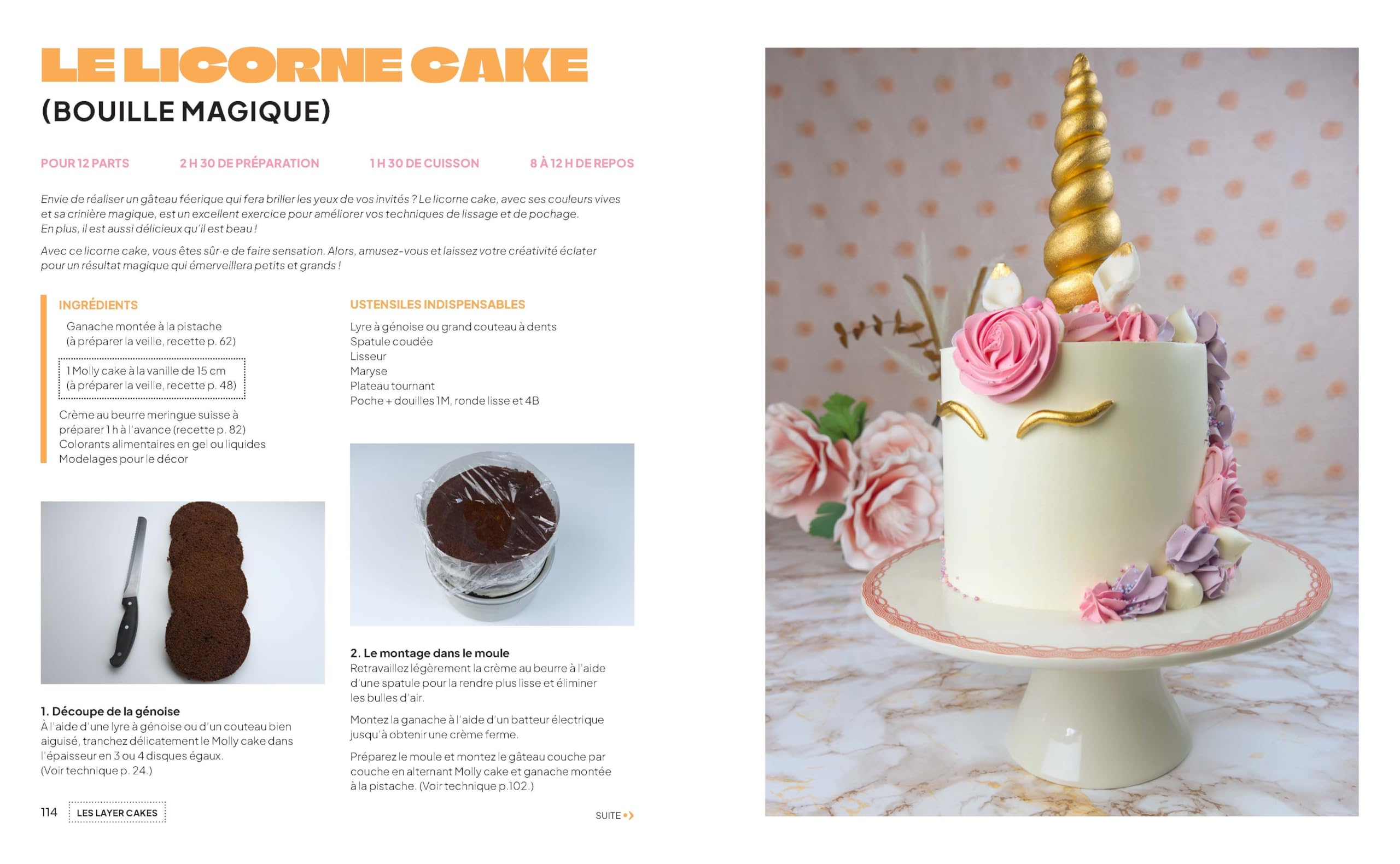 Gâteaux parfaits: Le cake design expliqué pas à pas