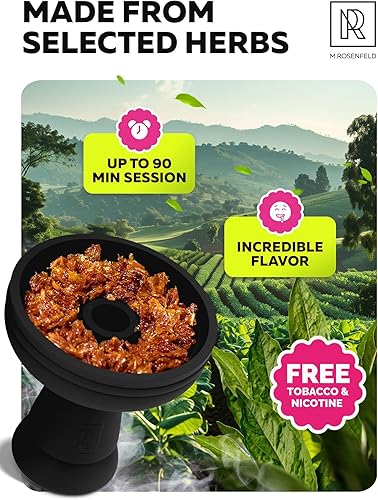 Miniatura 2 de M.ROSENFELD Shisha de hierbas con sabor a cachimba de fresa, 3.5 onzas, 3.5 onzas, sin tabaco, sin tabaco, cachimba, sin tabaco y nicotina, con