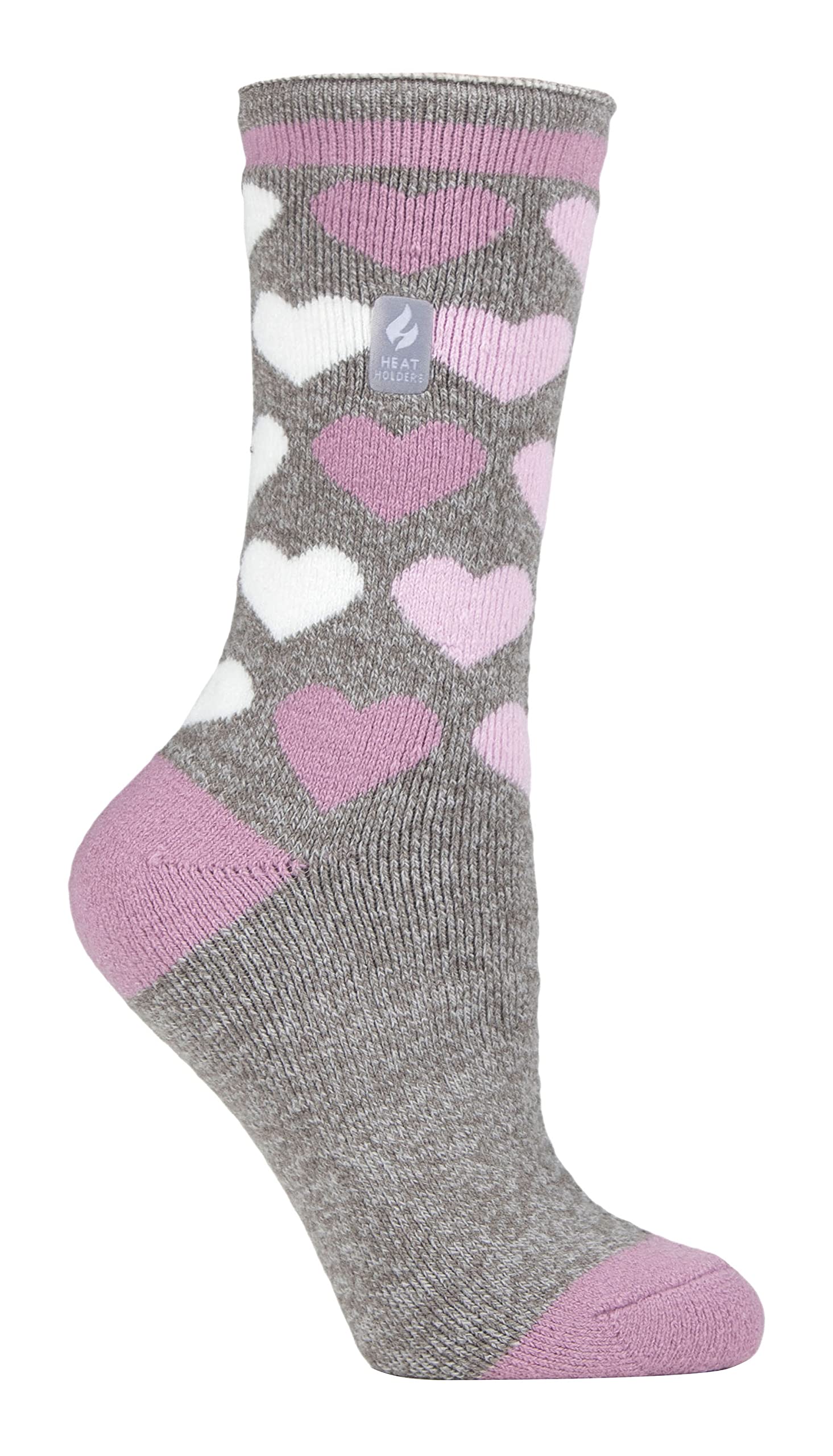 Sock Snob Women's Grey (Paris) Heat Holders Lite Lightweight Winter Thermal Socks