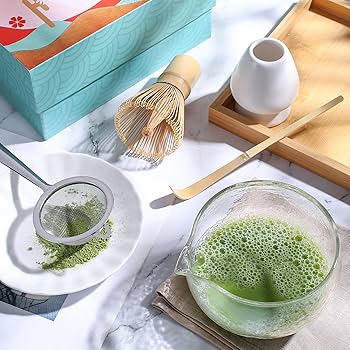 Amazon | Textured Glass Matcha Bowl With Pouring Spout