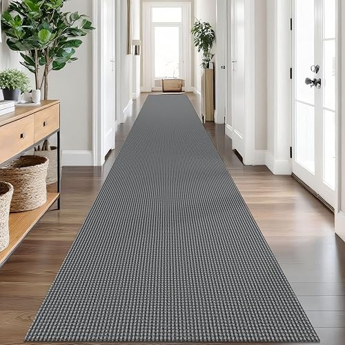 Miniatura 409 de IOHOUZE Alfombra lavable de 4 x 6 pies con parte trasera de goma antideslizante tejida para interiores y exteriores, alfombra para entrada
