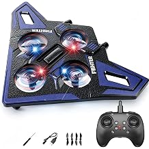 RC Plane for Kids, EPP Foam Remote Control Fighter Jet Toy Blue