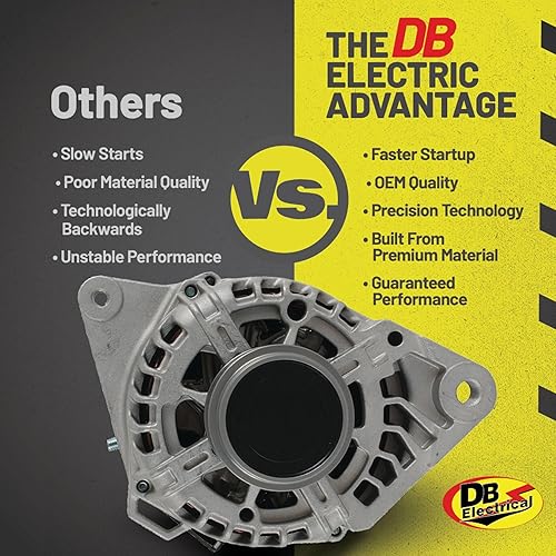 Miniatura 9 de DB Electrical Alternador 400-40154 compatible con/repuesto para Hyundai Elantra Coupe 2013-2014, Elantra GT 2013-2017, Elantra 2011-2016, Kia Forte