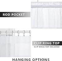 Vista 19 de KOUFALL - Cortinas cortas con aspecto de lino