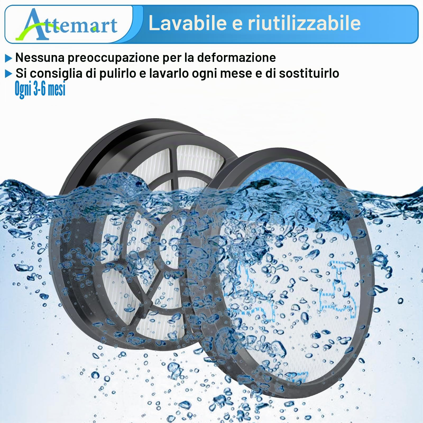 RO2917 Filtri di Ricambio per Rowenta Swift Power Cyclonic RO2910EA RO2917EA RO2913EA RO2933EA aspirapolvere accessori per Rowenta Swift Power Cyclonic Parkett RO2932EA,Alternativa a ZR904301