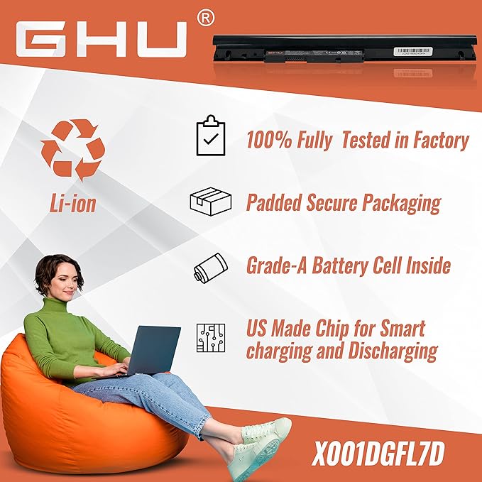 Batería GHU OA04 para Laptop 14.8V 2600mAh miniatura 7