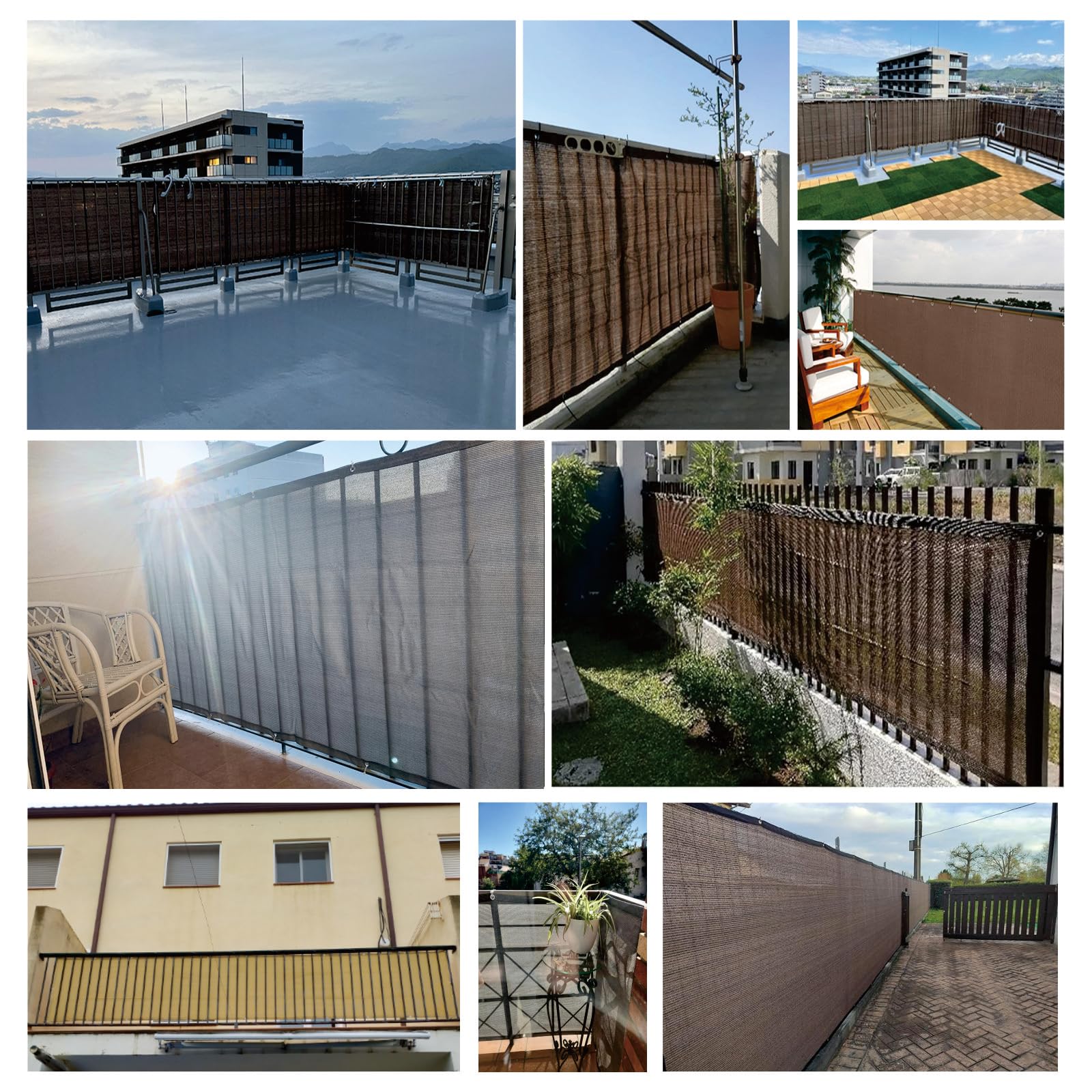 Osłona Ogrodowa 70 x 300 cm Hdpe, Stopień Zacienienia, 95% Uv, Przepuszczający Powietrze, Osłona Balkonowa Zapewniająca Prywatność Z Użyciem Opasek Do Basenów, Piaskowy żółty