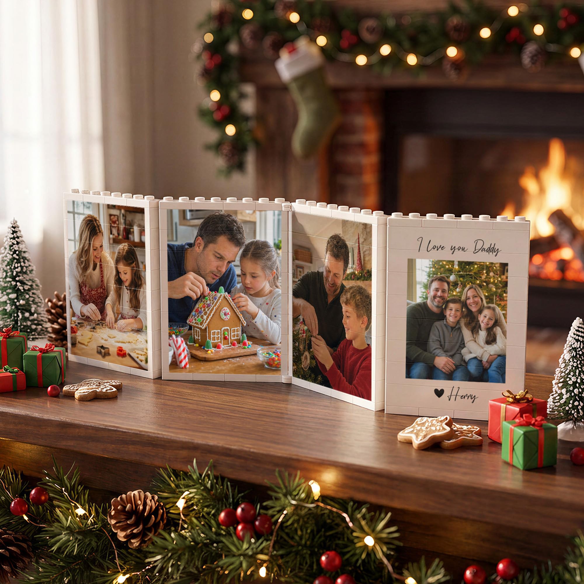 Easycosy Custom Building Bricks Photo Blocks Birthday Gifts for Women Men