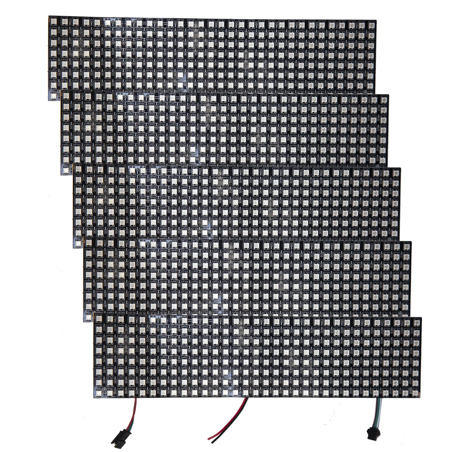 AZDelivery 5 moduli LED Matrix WS2812B RGB adattabili individualmente WS2811 WS2812 IC LED Pixel Panel con una matrix Screen Board con supporto RGB