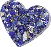 Vista 15 de Rockcloud Pack of 2 Heart Shape Resin Crystal Stones Chips Drawer Knobs Pull Handle Cupboard Dresser Door Pull with Screws Home Decoration Pink