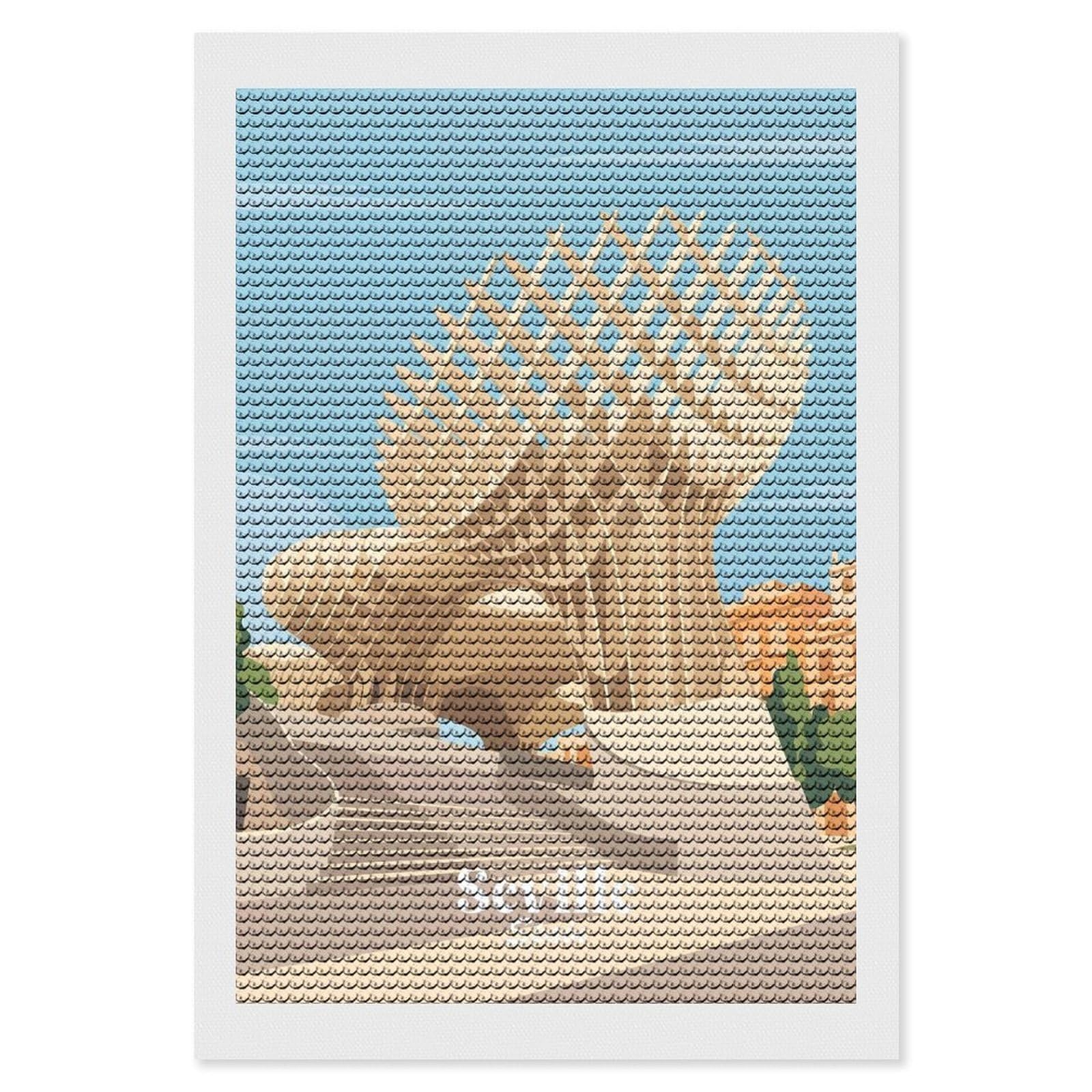 Junmoney Metropol Parasol Seville Diamond Painting Kit 8"x12", Easy Handmade Project, Cosy Home Accent, for Craft Lovers, Holiday Gift Idea