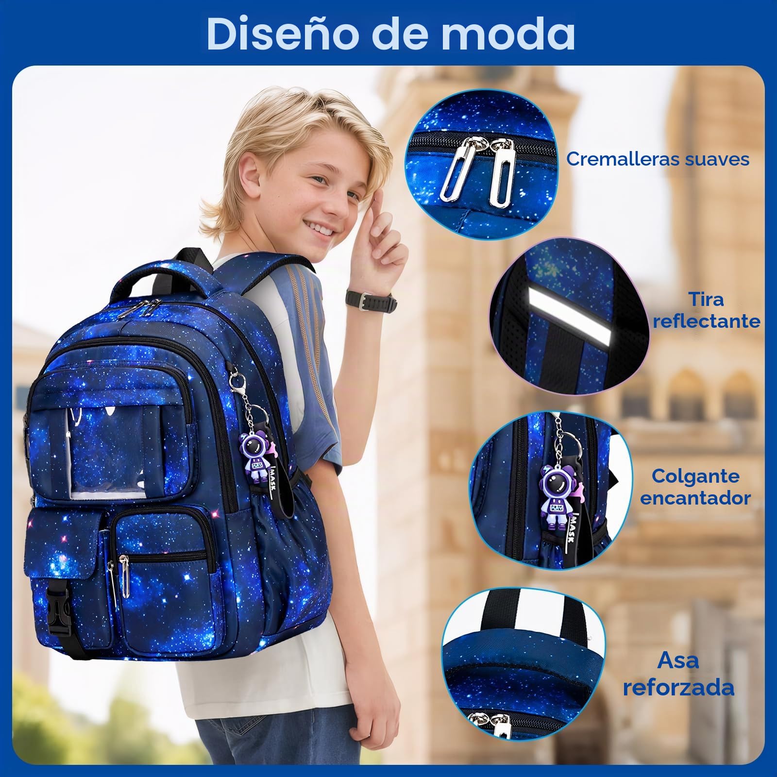 Amythe Mochila Escolar Niño, Mochilas Colegio Transpirable, 8 10 12 Años