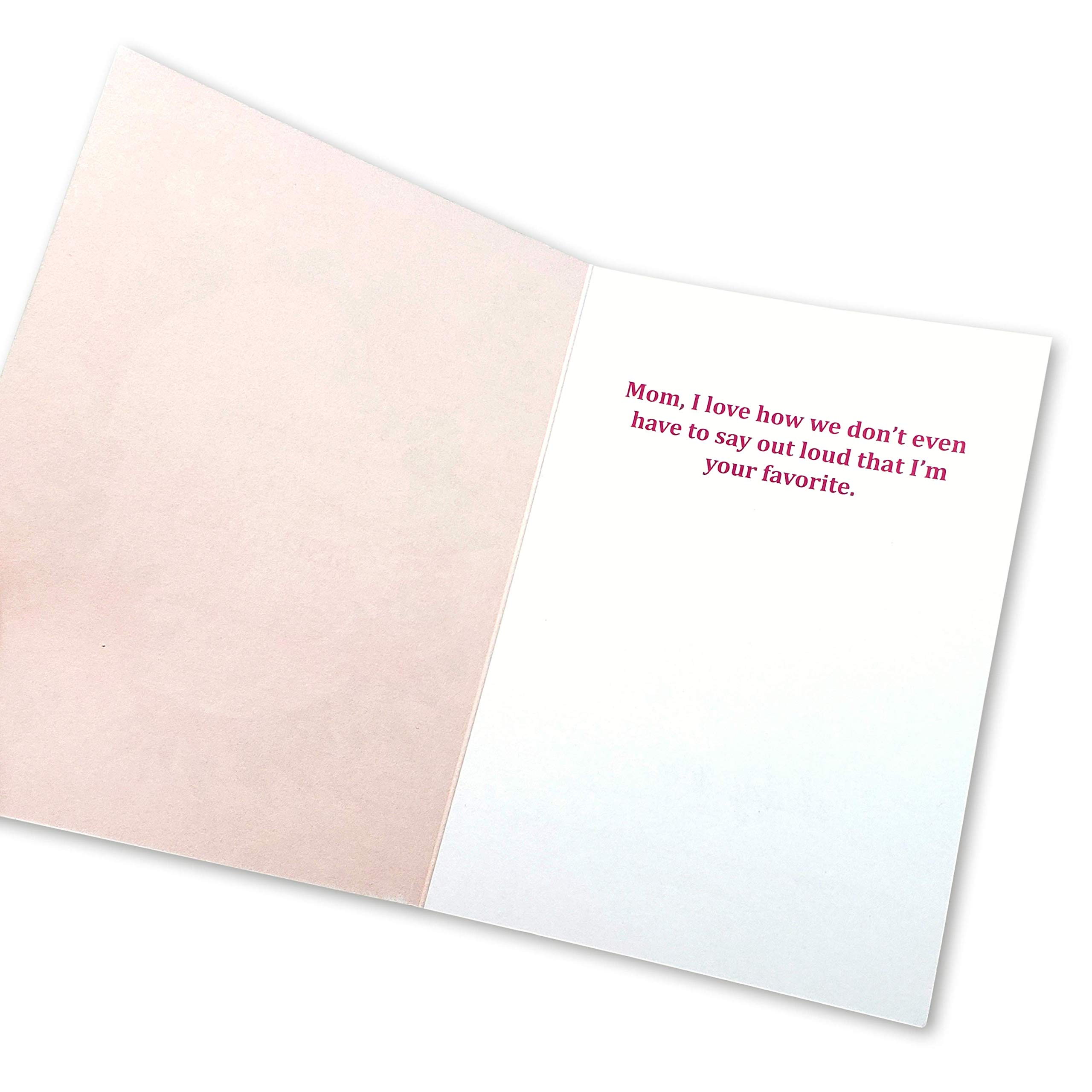 Tarjeta de felicitación para el día de la madre de Sleazy Greetings con texto en inglés «Daughter Son», tarjeta de agradecimiento para el día de la madre con texto en inglés «More Than My Sister»