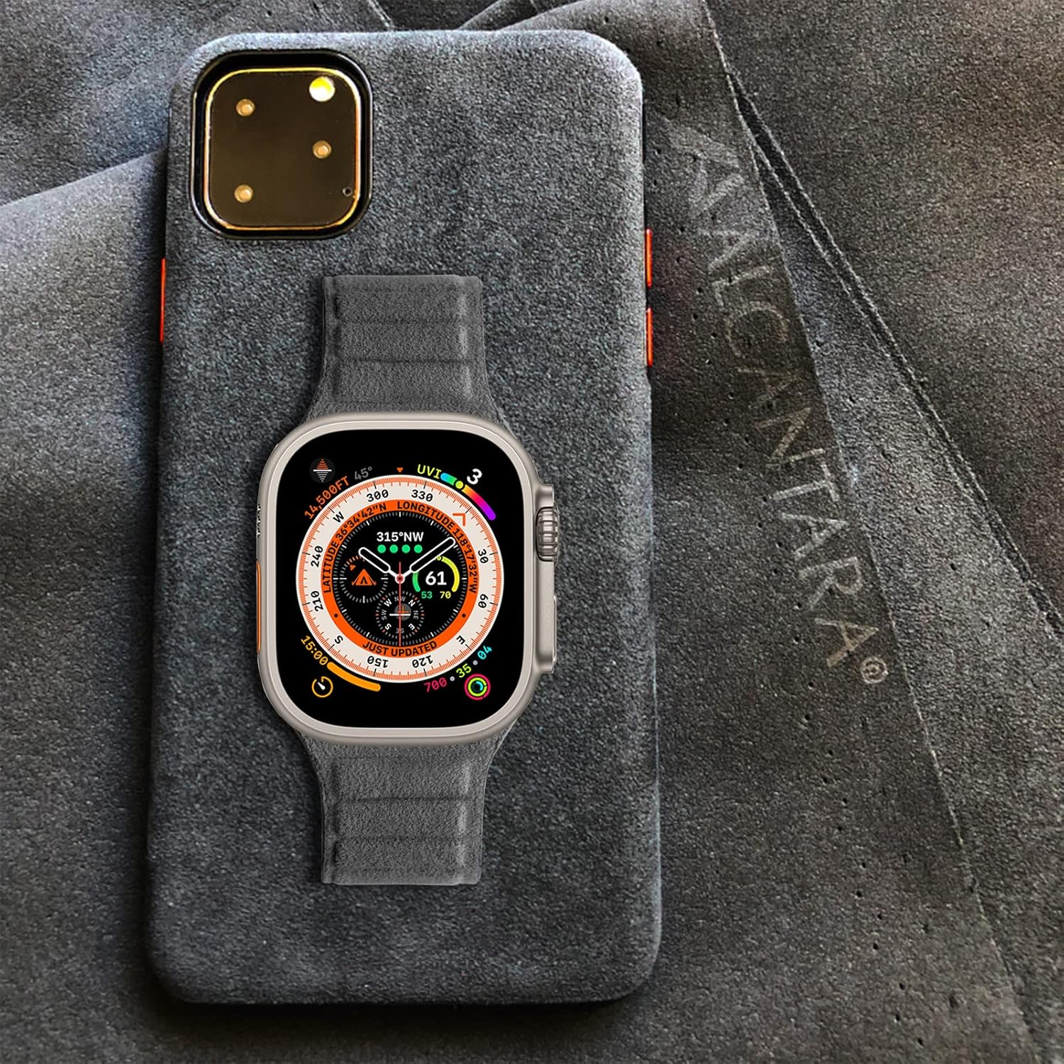 LKEITY Magnet Leather Bands for Apple Watch Band 49mm 46mm 45mm 44mm 42mm 41mm 40mm, Leather Magnetic Link Loop Strap with Strong Magnet for iWatch SE3 SE2 & Series 11/10/9/8/7/6/5 Ultra 3, Men Women