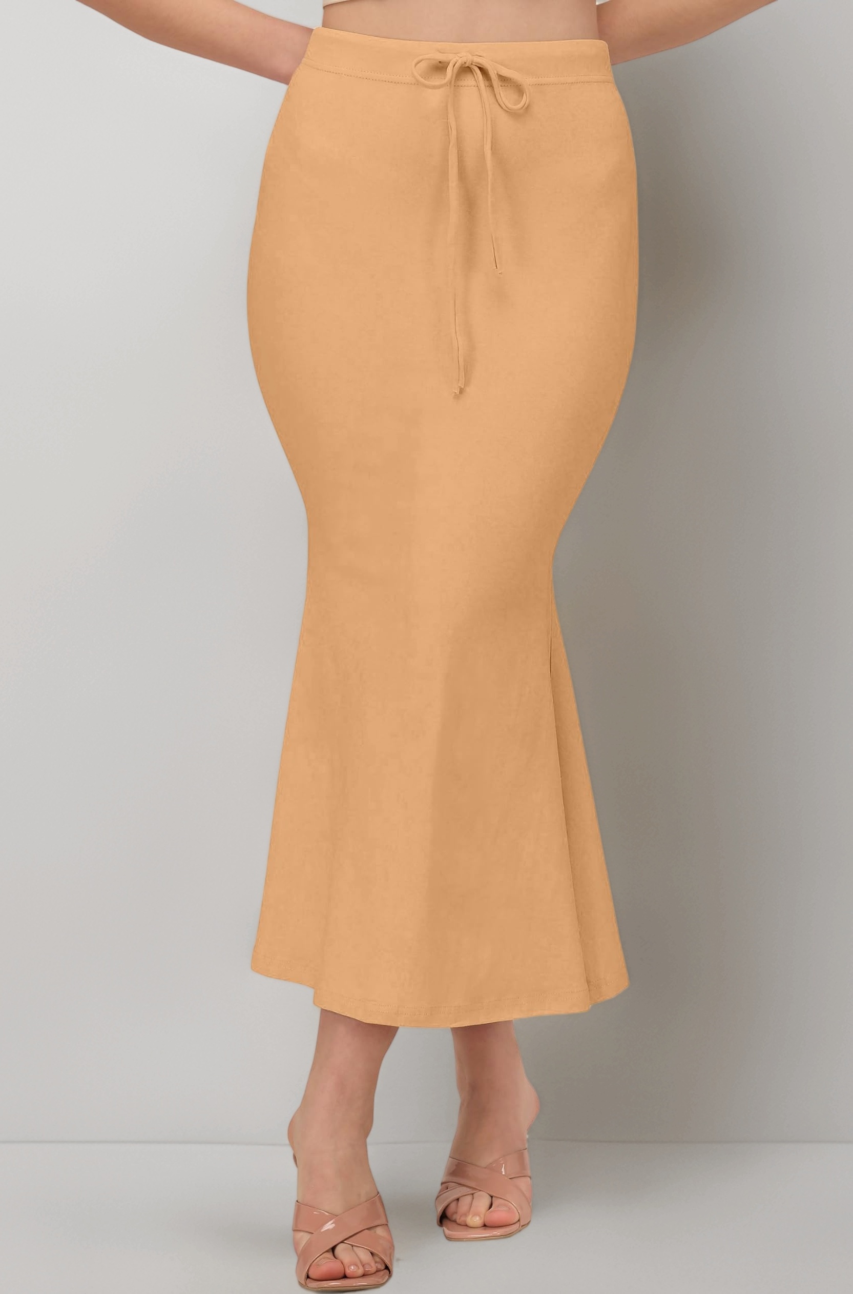 Mehrang Stretchable Saree Shapewear Petticoat for Women, Cotton Blended,Petticoat,Skirts for Women,Shape Wear Dress for Saree