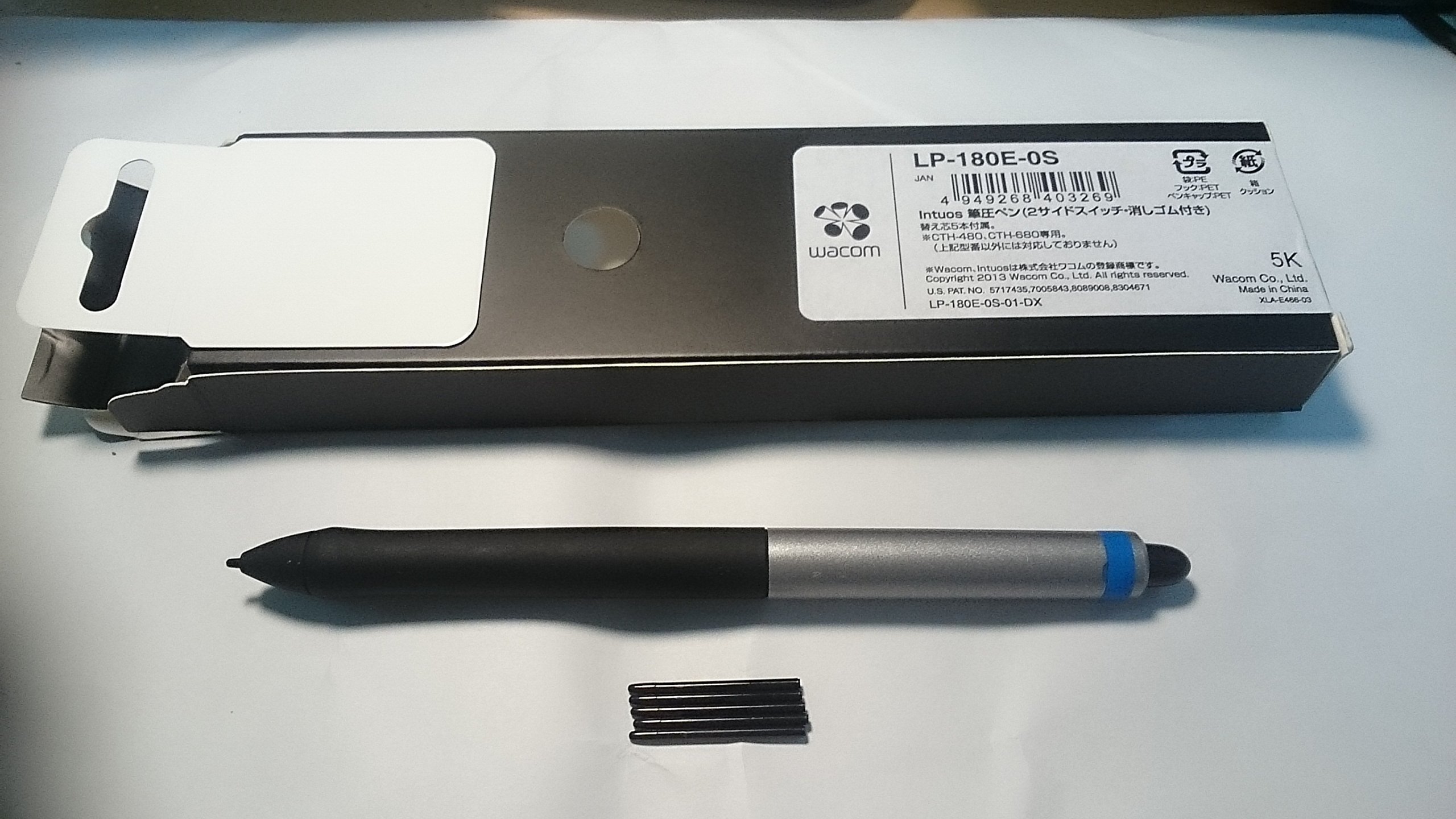 LP-180E-0S Intuos 筆圧ペン（2サイドスイッチ・消しゴム付き） Amazon.co.jp: CTH-480/680専用ペン LP-180E-0S [Intuos筆圧ペン