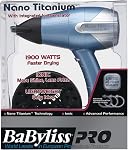 BaBylissPRO Compact Ionic & Nano-Titanium Hairdryer