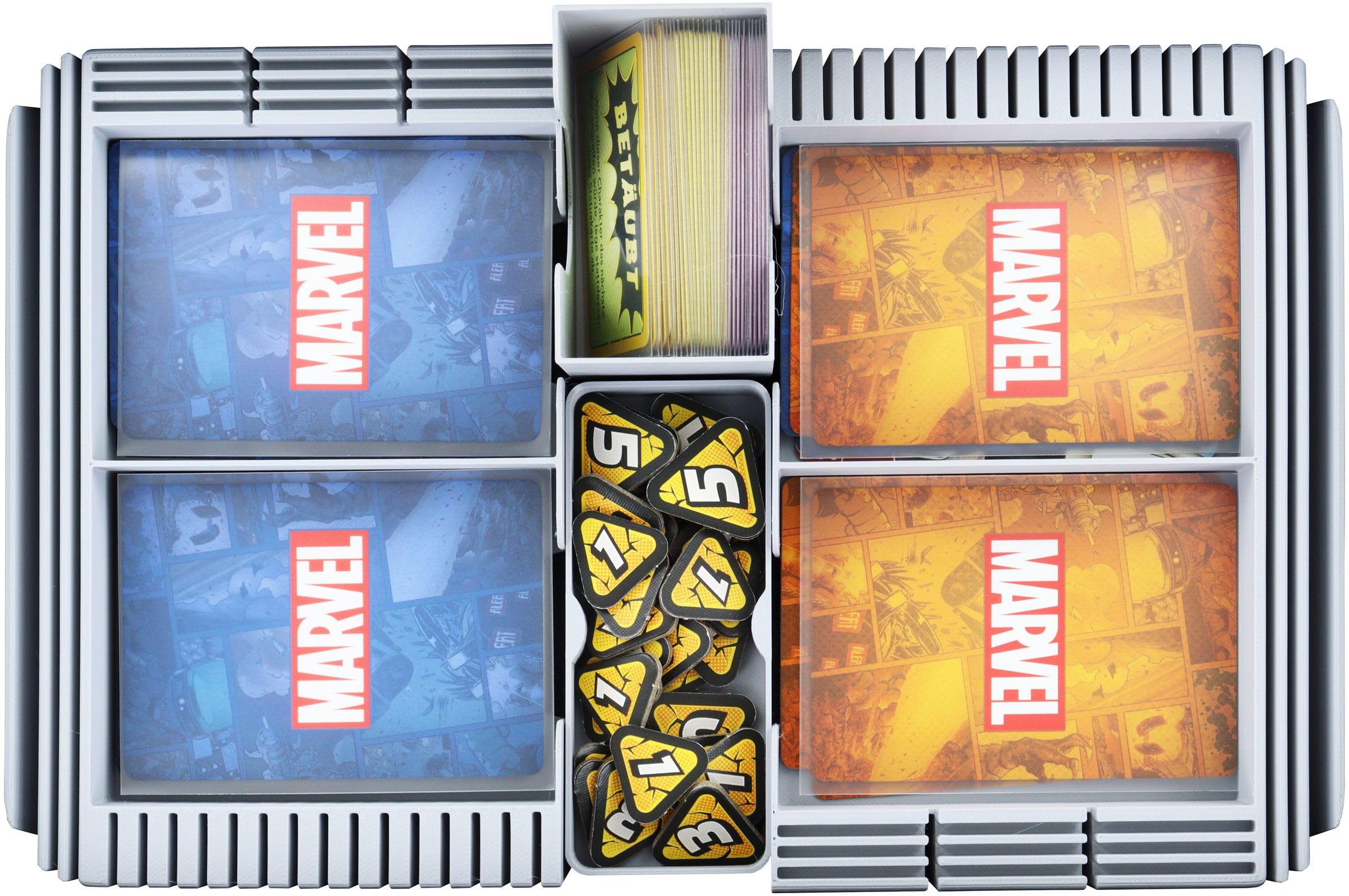 Feldherr Half-Size Case 50 + Organizer Trays + Dashboard kompatybilne z Marvel Champions: The Card Game - karty + akcesoria