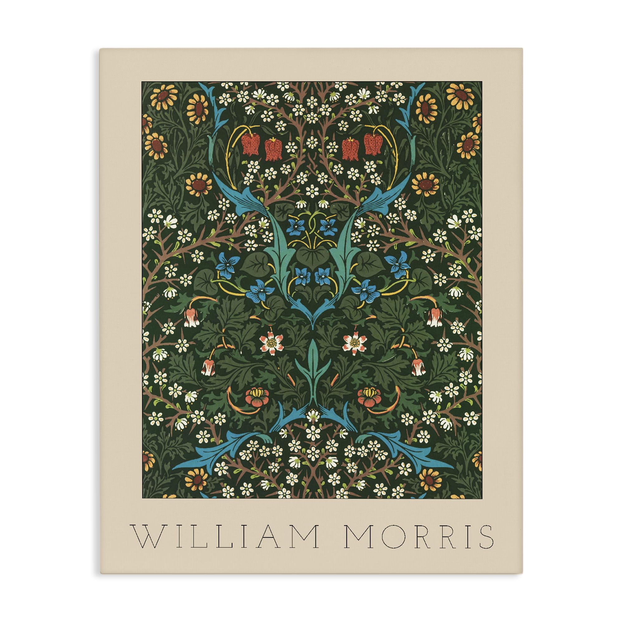 Stupell Industries 'Ornate Botanicals William Morris', Canvas Art, 24 x 30 Inches, Easy to Hang and Sturdy, Made in USA, by Lil' Rue