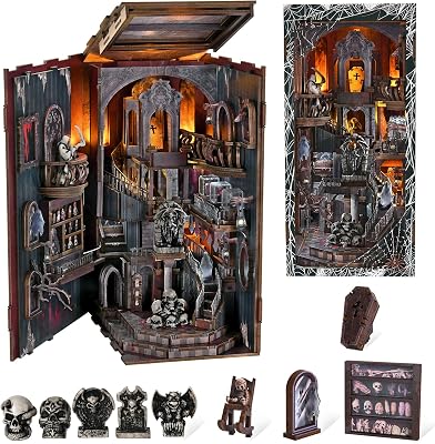 Book Nook Kit DIY Miniature Kit Bookend 3D
