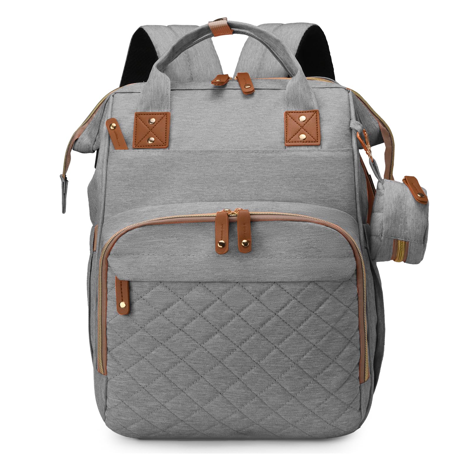 houscly 25L Diaper Bag Backpack with Changing Station, Large Capacity