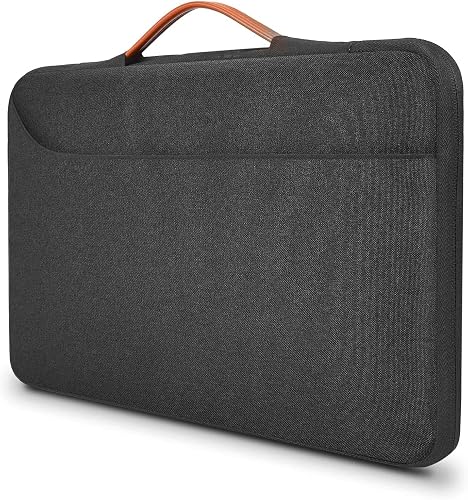Dynotrek Marter 13-13.3 inch Laptop Sleeve Bag Case Cover with Handle Compatible with MacBook Air/Pro 13/Pro 14 M5 M4 M3 M2 M1, HP Dell ASUS Lenovo, Computer Pouch - Charcoal Black