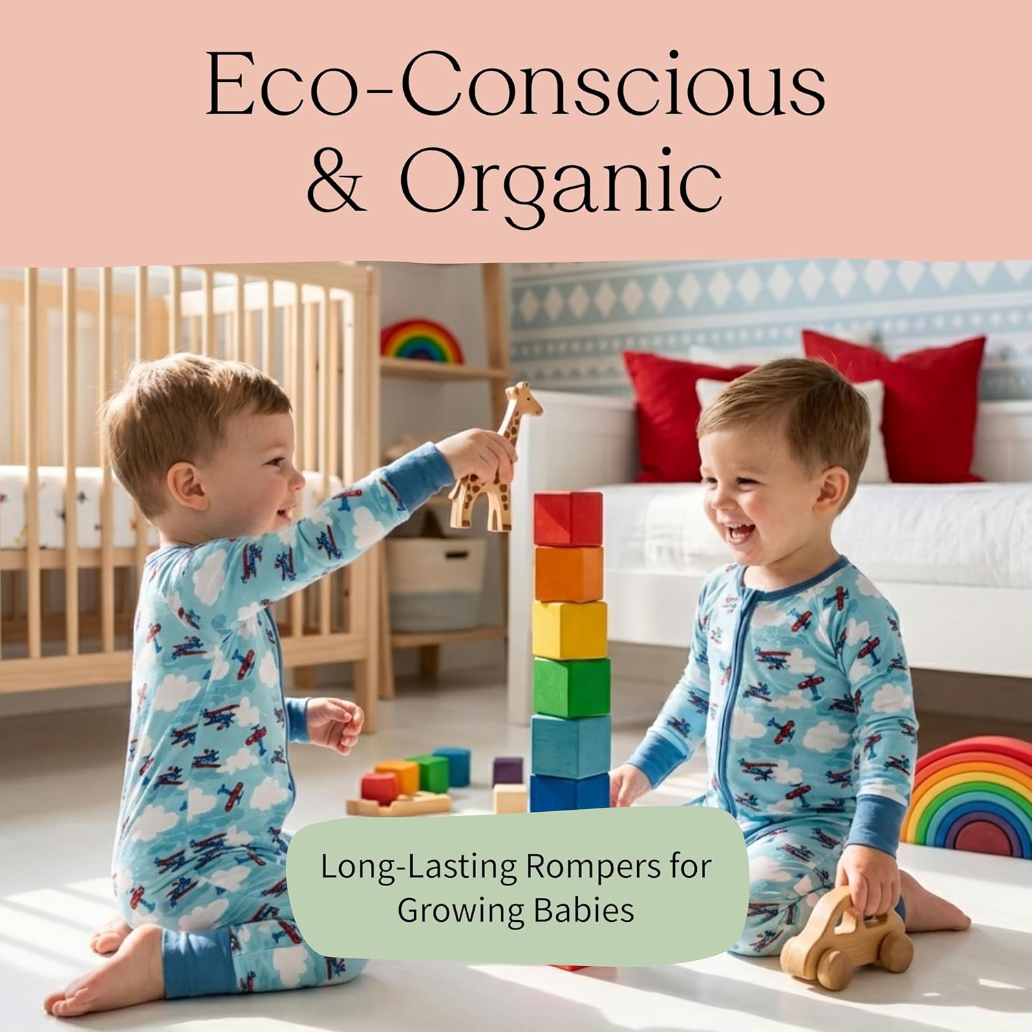 Bamboo Baby Pajamas - Long Sleeve Onesie 95% Viscose from Bamboo Sleepers