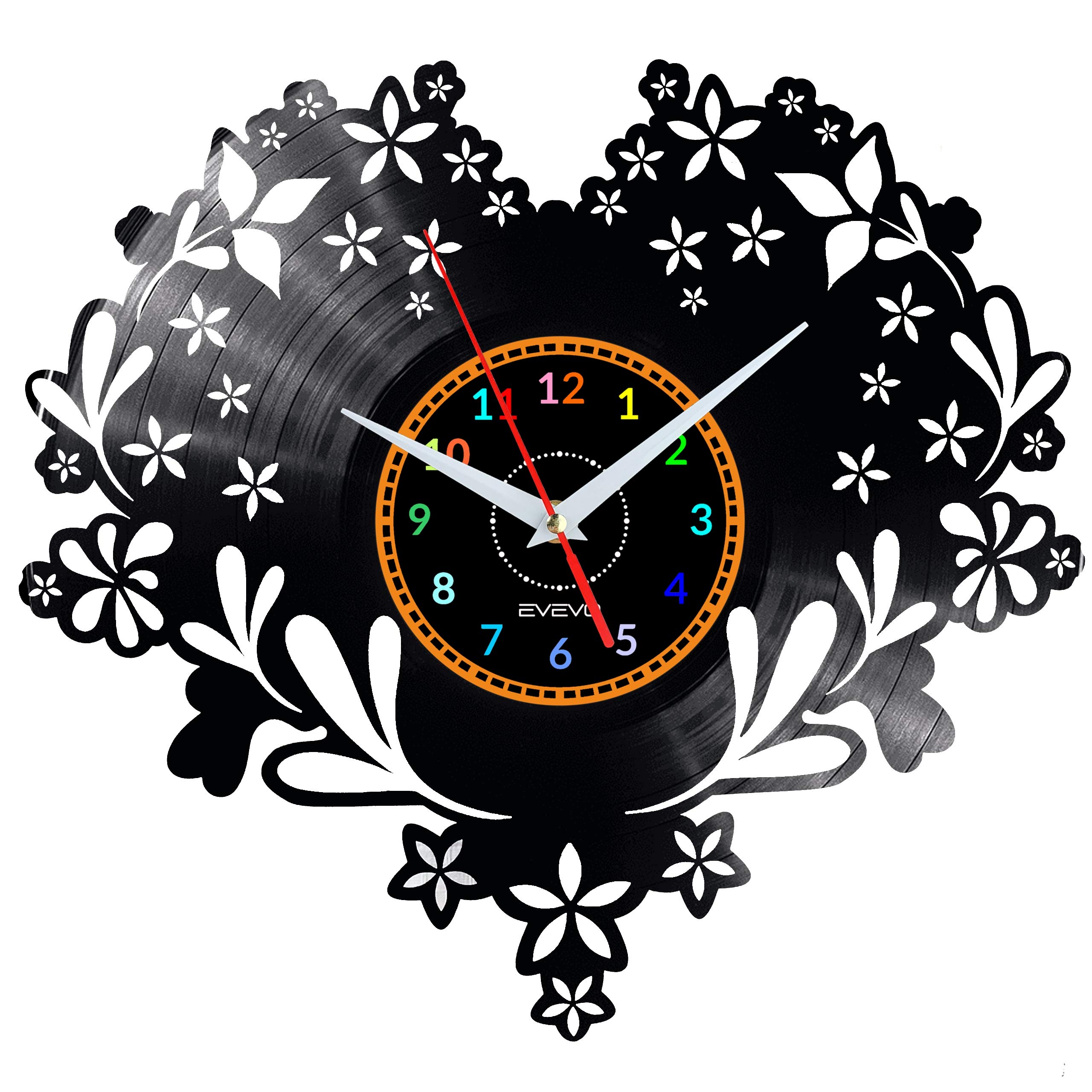 Horloge murale moderne vinyle plaque murale amour W0519 salon