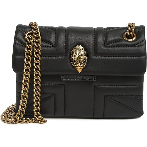 Kurt Geigre London Mini Kew Shoulder Leather Bag | Magnetic Closure, Chain Strap, Interior Pocket