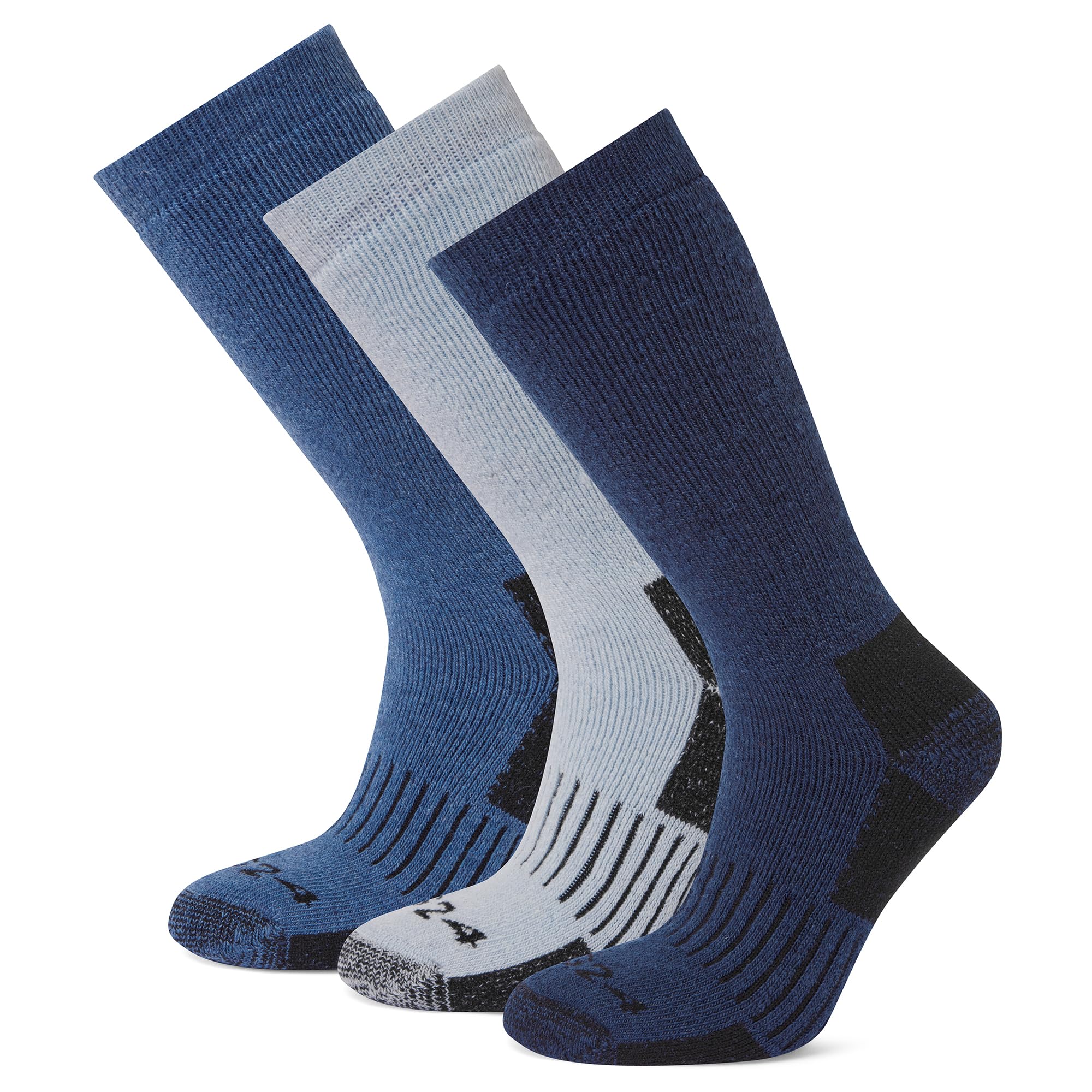 Tog24 Women's Mid Blue 'Villach' Trek Socks In | Size: Medium