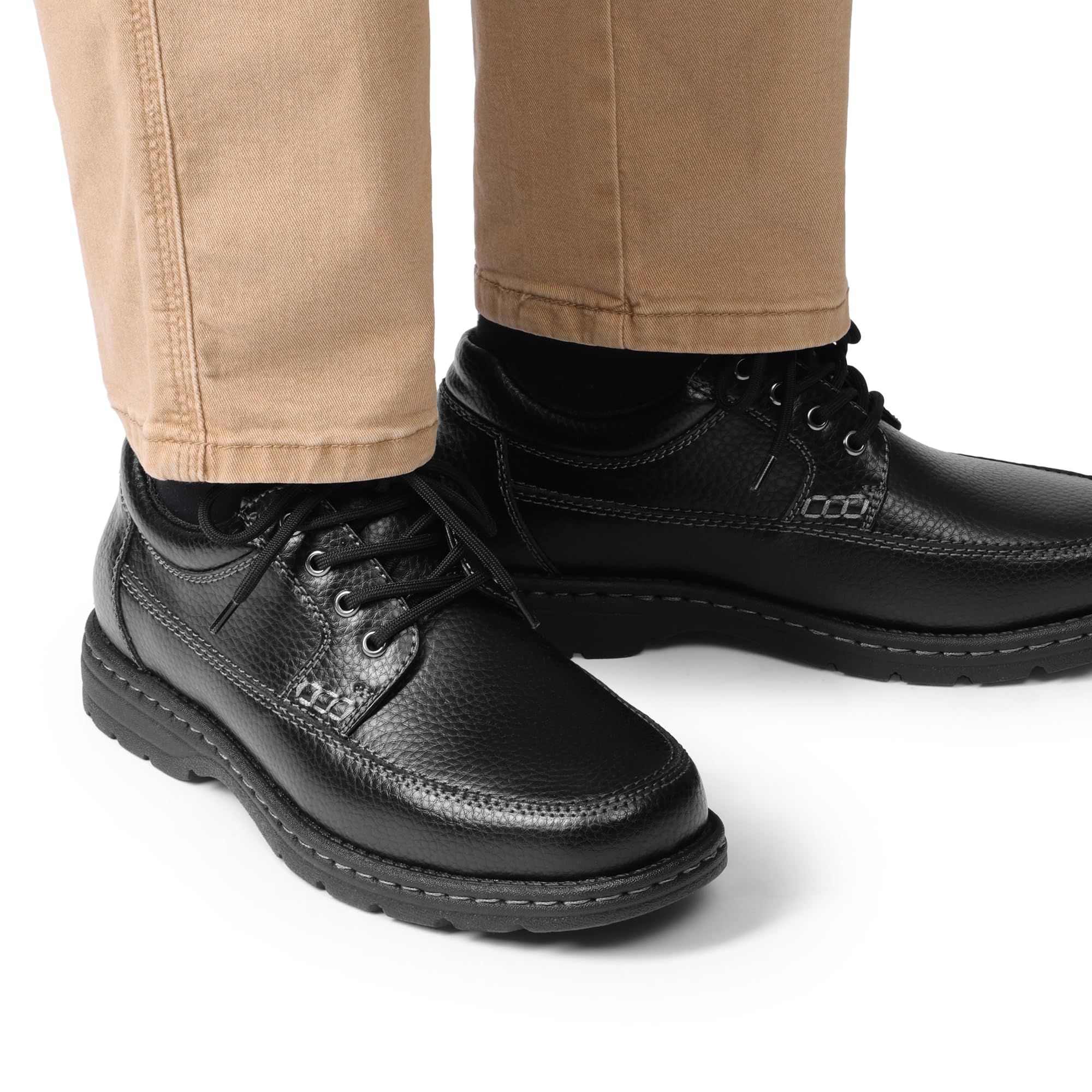 Bruno Marc Zapatos de vestir con puntera cuadrada para hombre, zapatos formales de negocios Oxfords