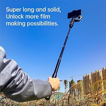 Gimbal Stabilizer for Smartphone-AOCHUAN Smart XE&E10Aluminum Extension Rod&B20 Camera Bag