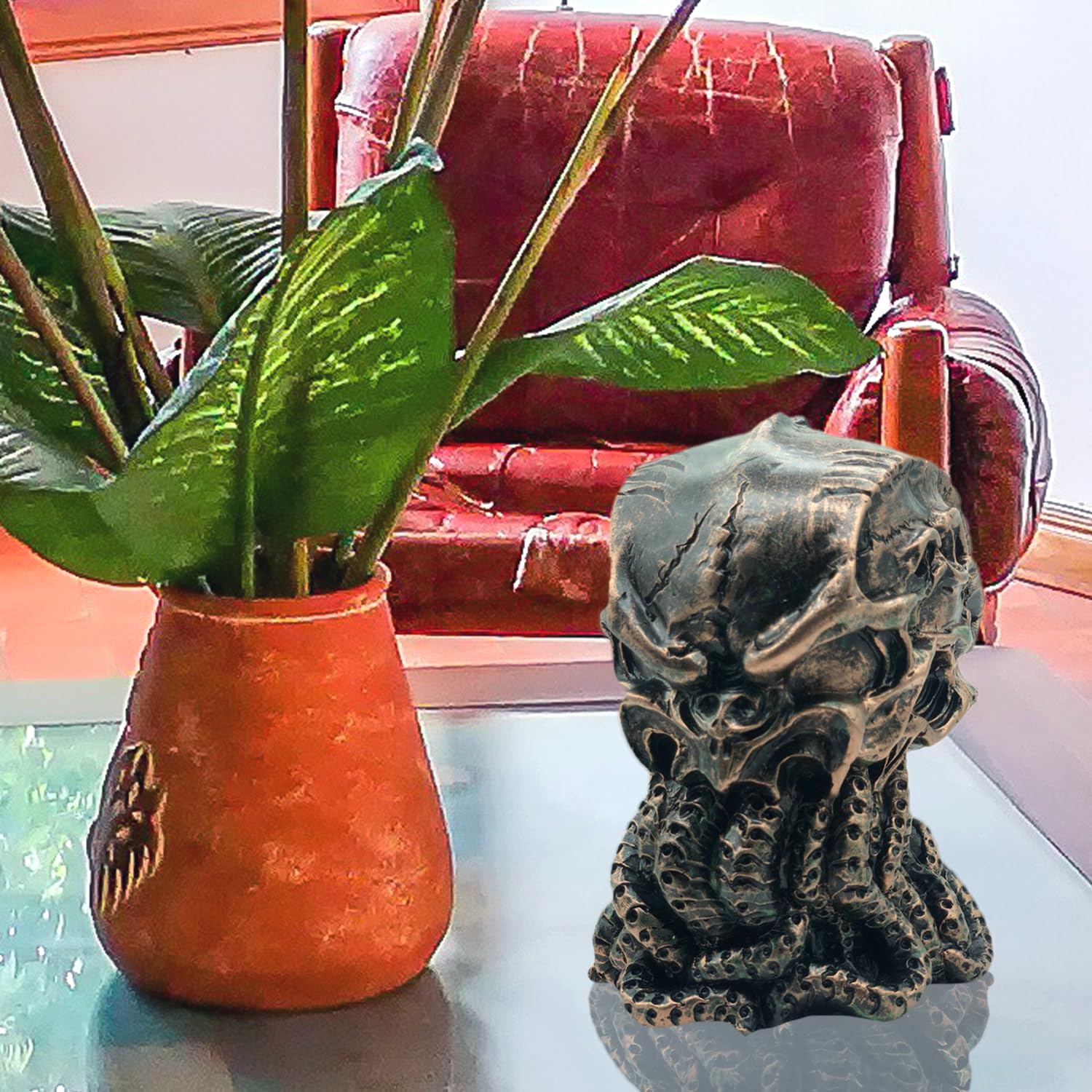 Zagxuade Cthulhu Skull Statue, Myths Legends Sea God Collectible Figurine, 6 Inches Tall ()