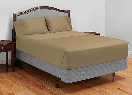 Miniatura 55 de MyPillow Juego de sábanas de percal de 200 hilos, sábanas de 100 % algodón para tamaño matrimonial, sábanas transpirables y suaves, para bolsillo