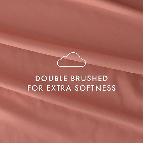 Miniatura 2 de Merit Linens Sábanas de cama tamaño Queen transpirables de estilo hotel, juego de sábanas de arcilla ultra suave de 4 piezas con bolsillo profundo,