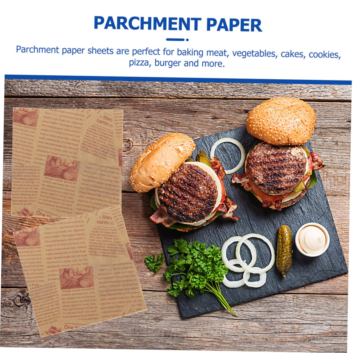 SHOWERORO 200piezas Papel De Hornear Antiadherente Para Freidoras De Aire Envolver Sándwiches