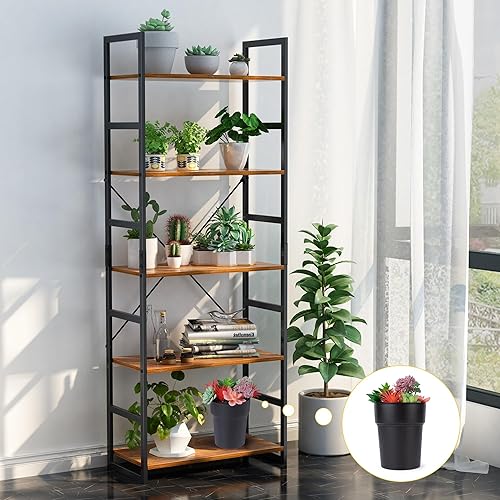 Miniatura 7 de Maceta con compartimento oculto seguro y secreto, ocultador de llaves secretas, oculta una caja fuerte secreta para llaves (negro)