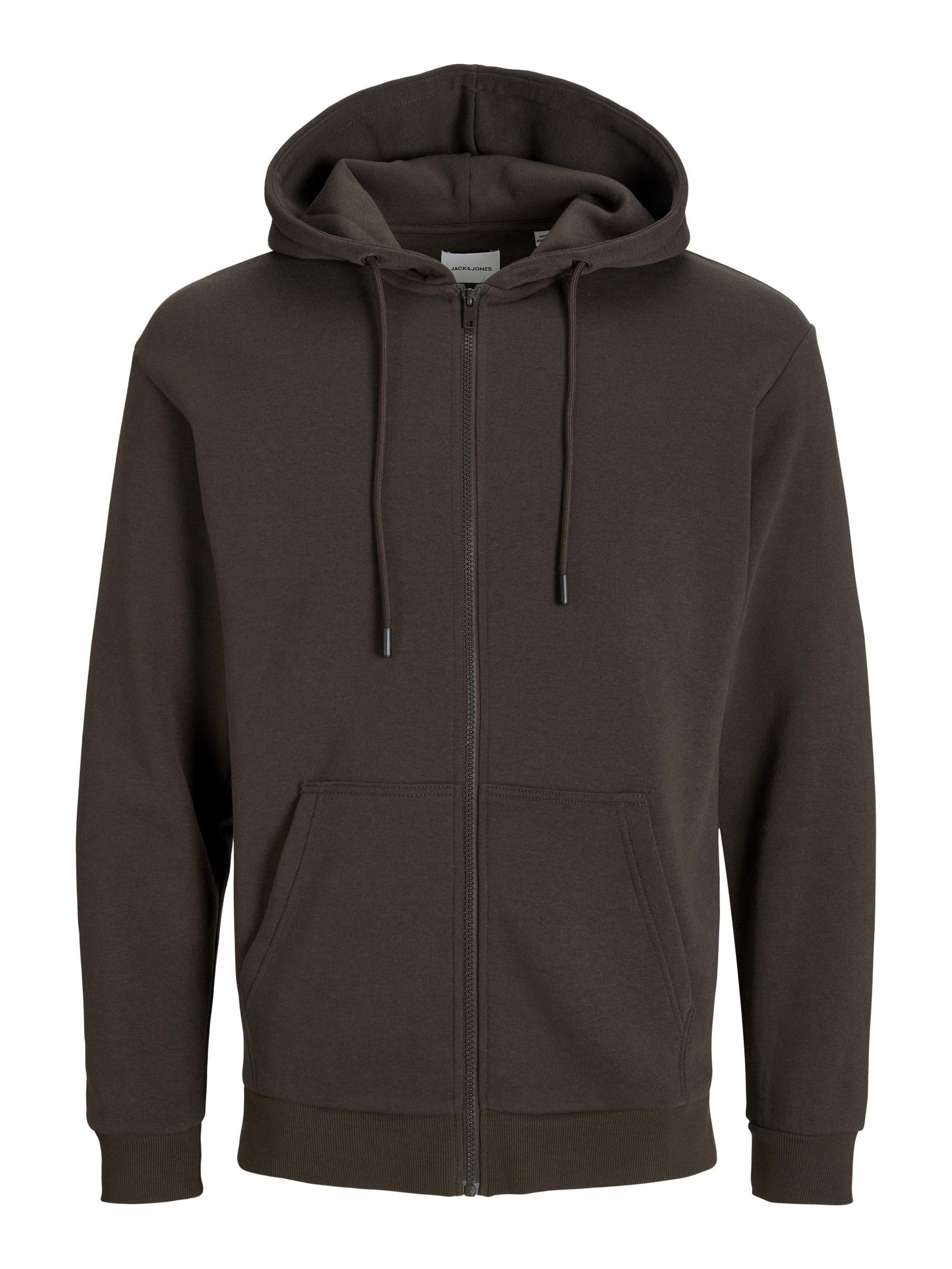 Jack & Jones Jjebradley Felpa da Uomo con Cappuccio e Zip, Pacciame, S