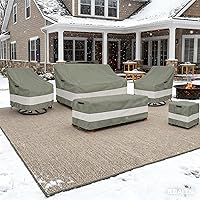 Vista 31 de Funda impermeable para mesa de centro para exteriores, rectangular para mesa auxiliar pequeña, para exteriores, rectangular, impermeable, 48 x 28 x