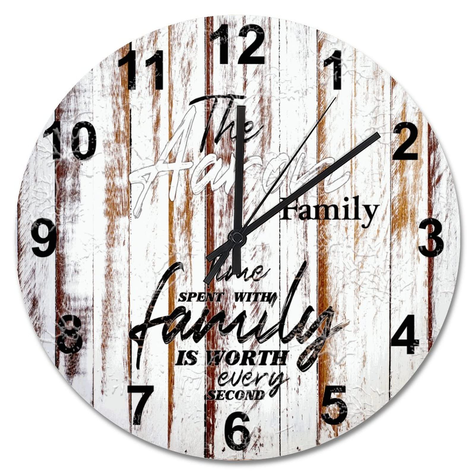 Horloge murale silencieuse sans tic tac pour chambre a coucher