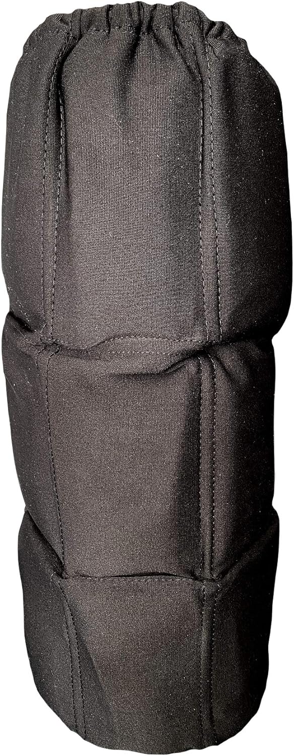 HurtSkurt® Premium Ice Therapy Sleeve – Flat Black Large – Stretch-Fit Wearable Cold Compression Wrap for Knee, Leg, Elbow & Ankle Recovery