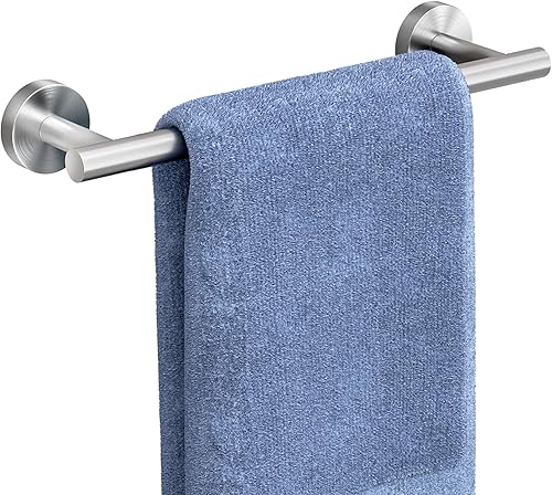 AmazerBath Toallero de baño de 12 pulgadas, toallero de mano para baño montado en la pared, toallero pequeño de acero inoxidable 304 para cocina,