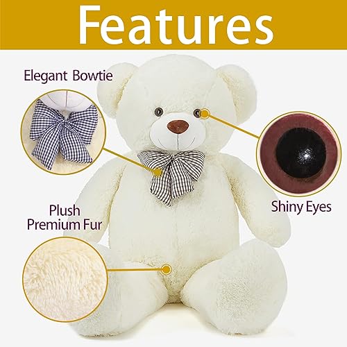 Miniatura 77 de IKASA Oso de peluche gigante (marrón, 70 pulgadas) Marrón,Rosa,Blanco,Negro,Morado,https:/ www.Yaxa/dp/undefined