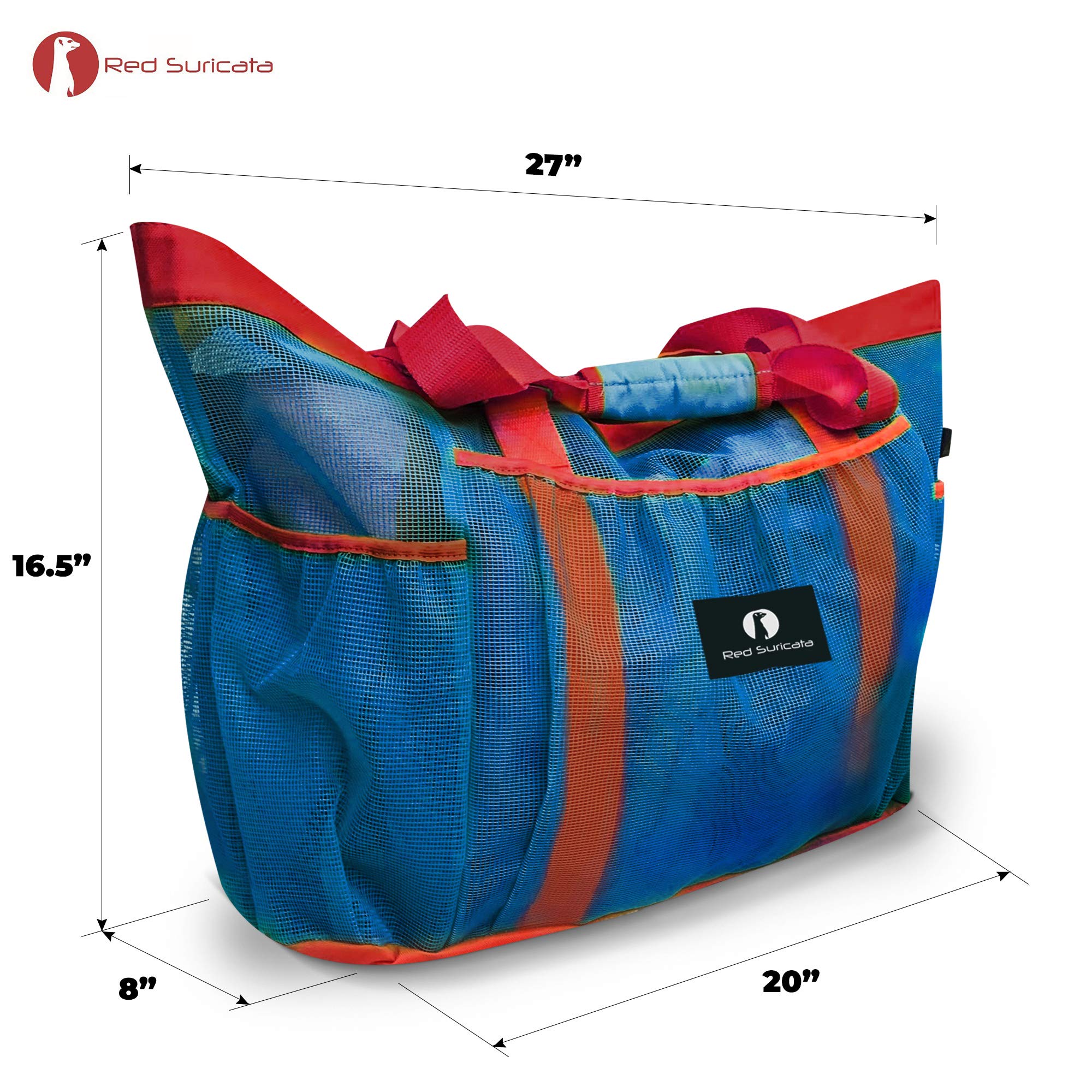 Red Suricata Ra-rso-lamebeba1 Netz-Strandtasche